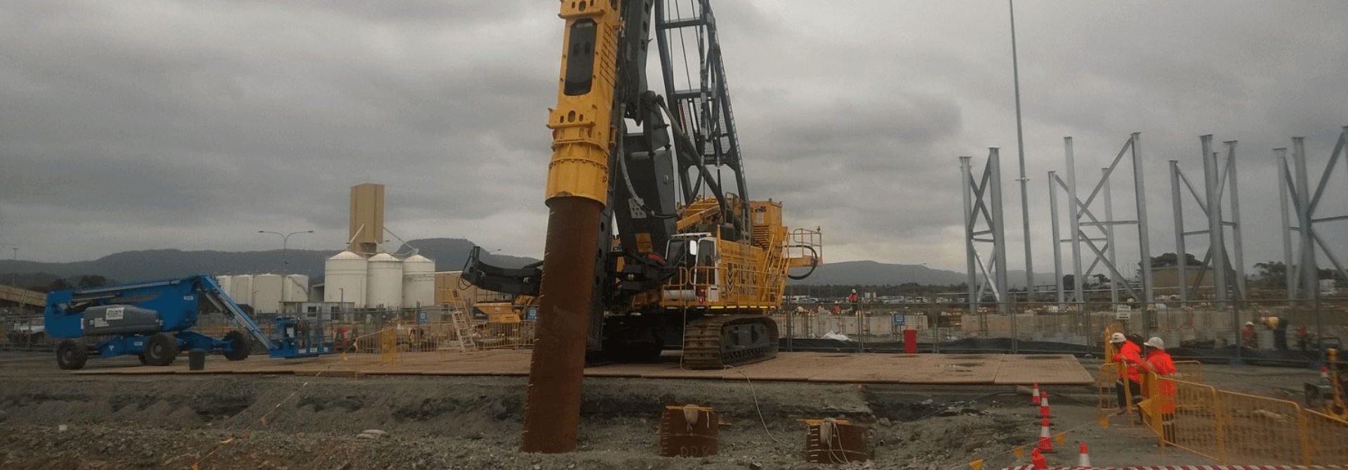 Piling Pads — composite matting application